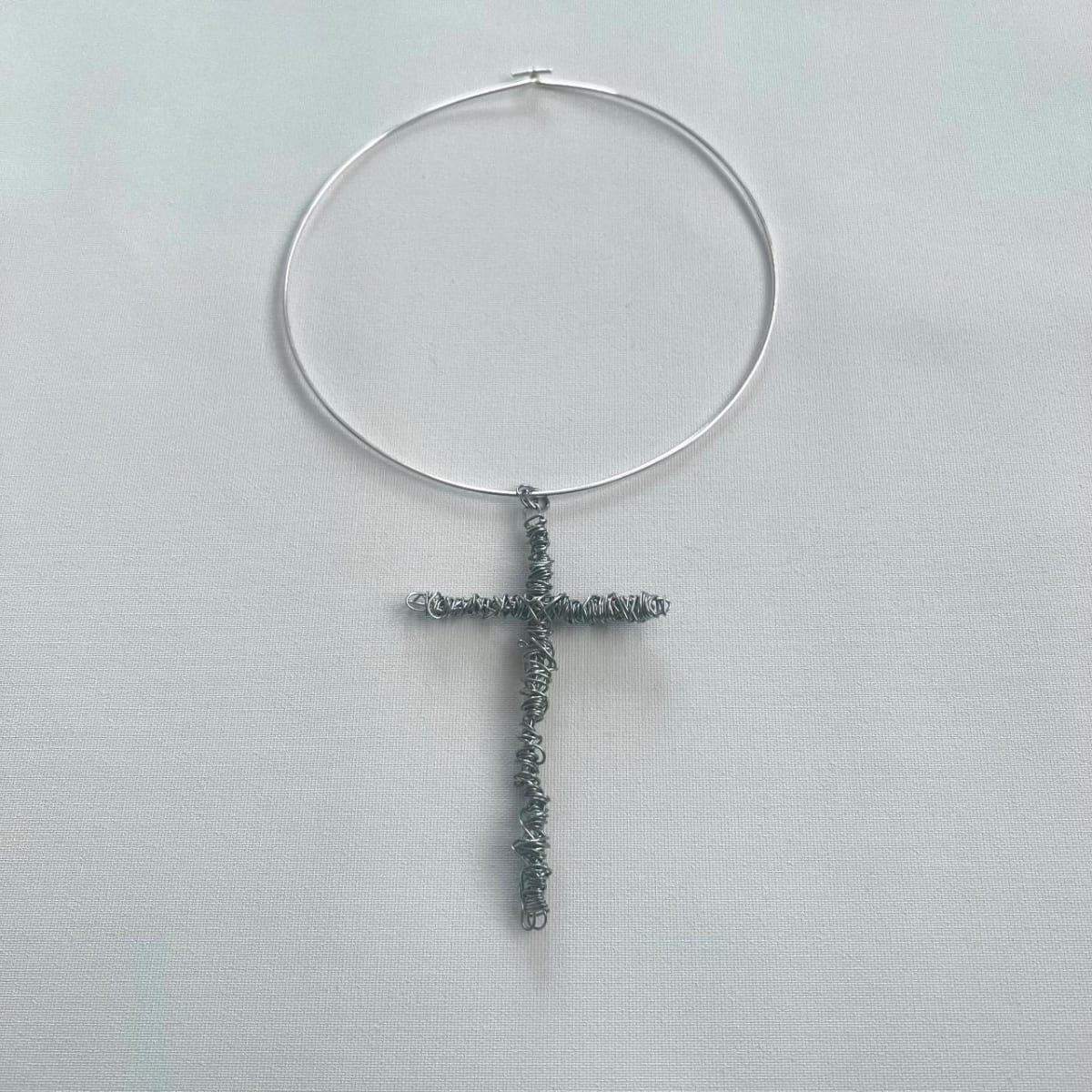 Cross choker — handmade statement jewellery, Baby Toefu